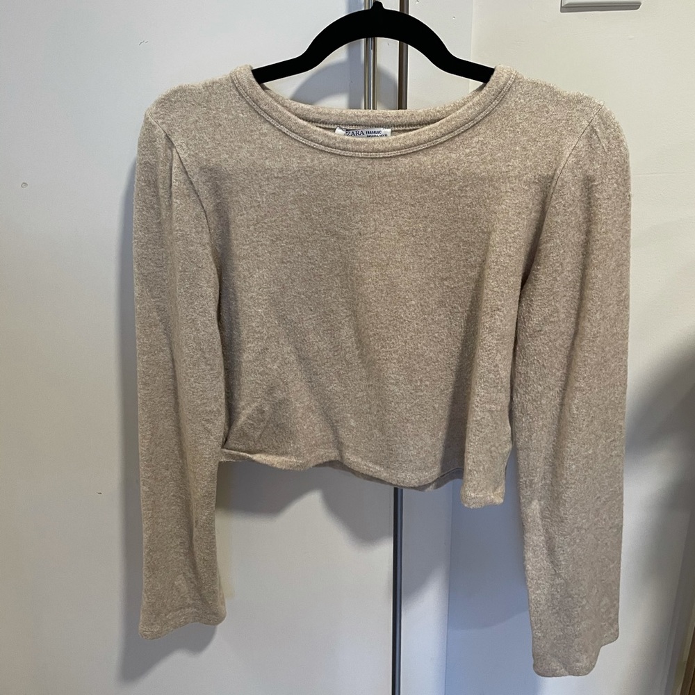 Zara cropped sweater large